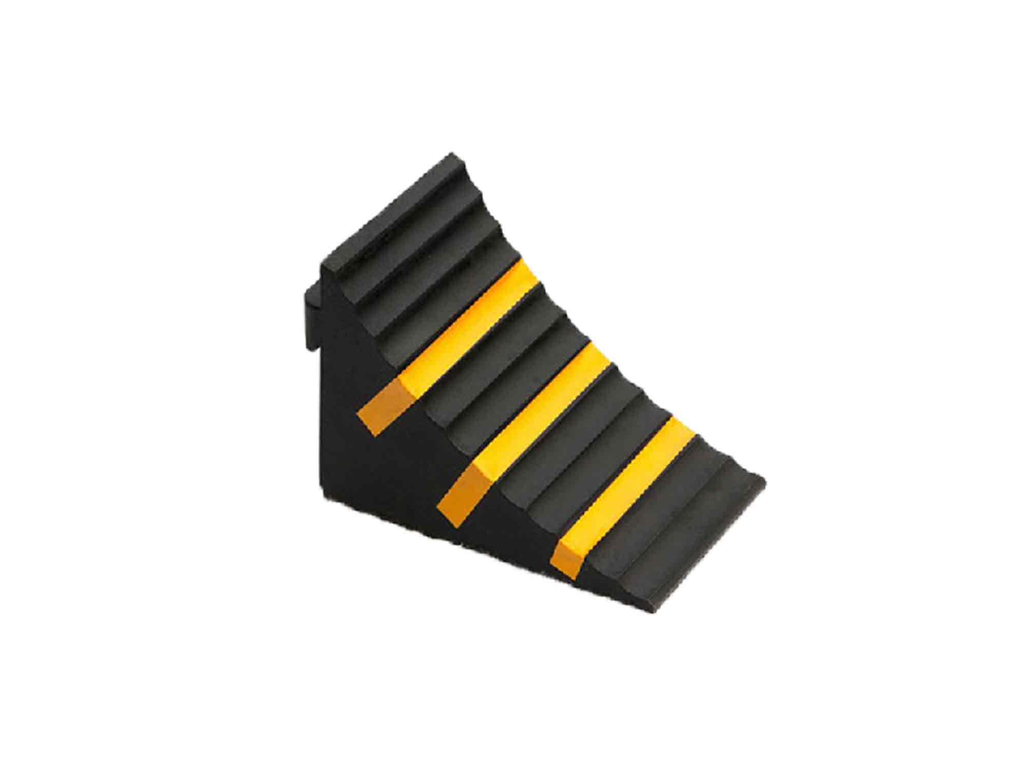 WC-1 - Rubber WHEEL STOP Wedge - Reflective Stop Wedge - Garage & Parking - Portable Handle for Travel Trailers - Trucks, Commercial Vehicles & Campers Wheel Chock WC-1 - Rubber WHEEL STOP Wedge - Reflective Stop Wedge - Garage & Parking - Portable Handle for Travel Trailers - Trucks, Commercial Vehicles & Campers Wheel Chock
